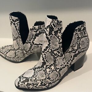 Snakeskin Ankle Boots